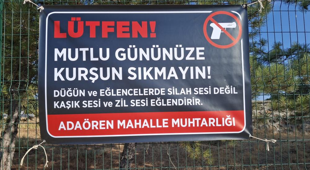 Beypazarı’nın Adaören mahallesinde cenaze yemekleri ve düğünlerde silah atılması yasaklandı