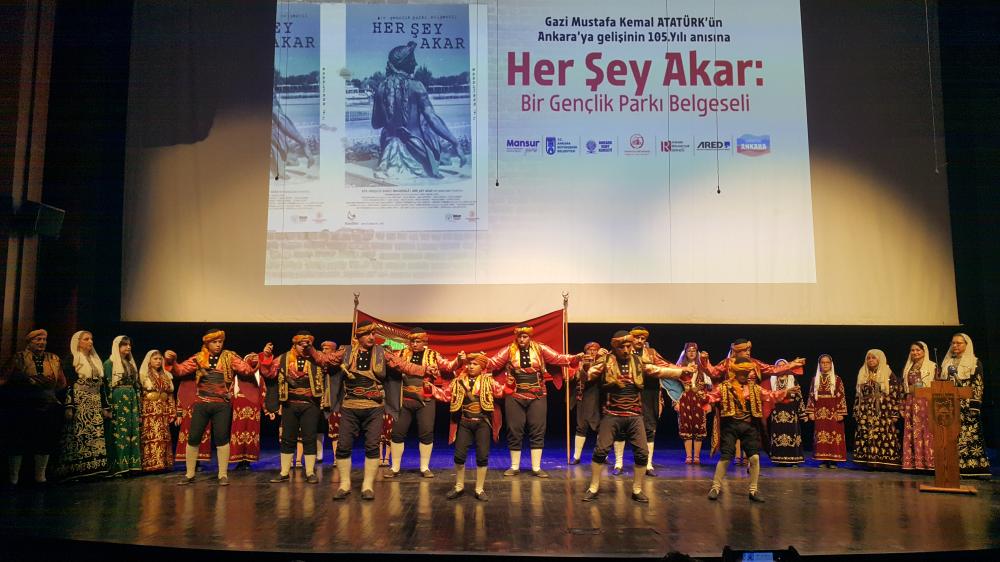 Atatürk’ün Ankara’ya Gelişinin 105. Yılında Gençlik Parkı Belgeseli Gösterildi