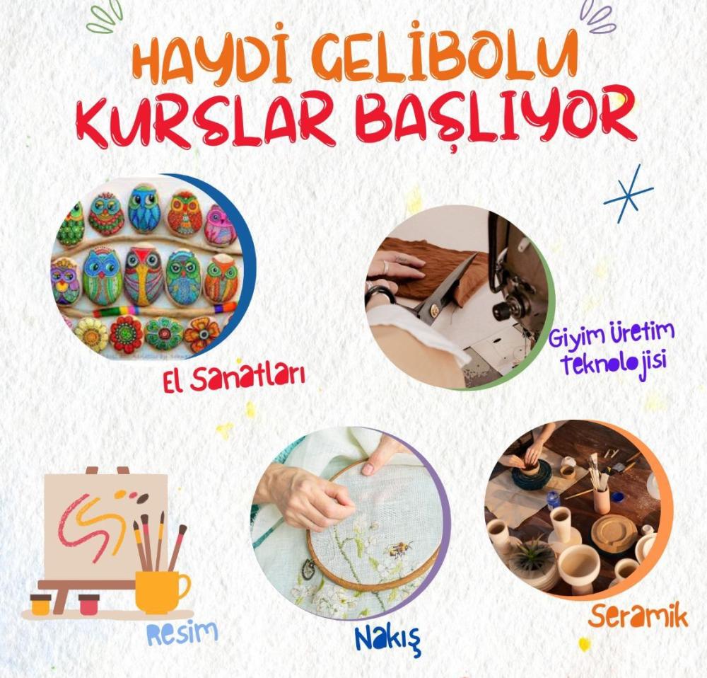 GELİBOLU HALK EĞİTİM MERKEZİ 2024-2025 KURS KAYITLARI BAŞLADI