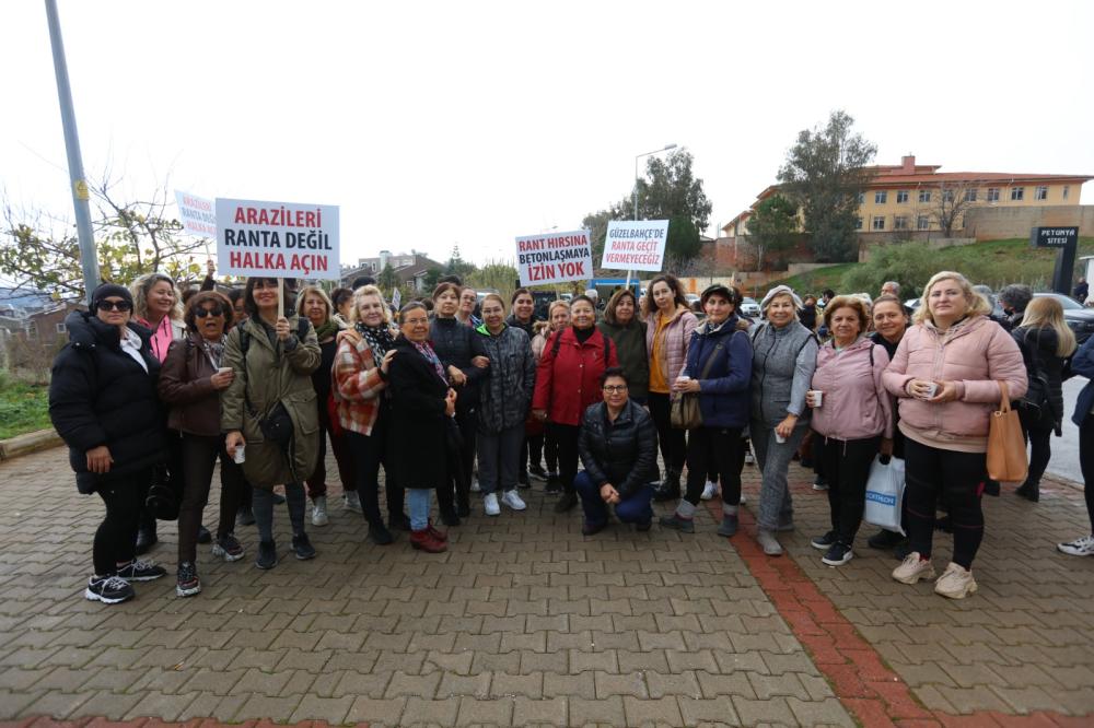 Güzelbahçe’de İmar Rantı Protestosu: “Rantbahçe Olmayacak”