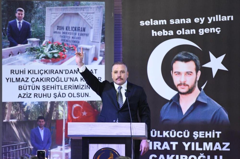 Adana'da Ülkücü Şehit Fırat Yılmaz Çakıroğlu İçin Anma Töreni