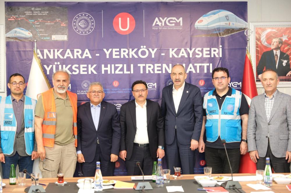Kayseri YHT Projesi'nde İlerleyiş Sürüyor: Başkan Büyükkılıç Çalışmaları Yerinde İnceledi