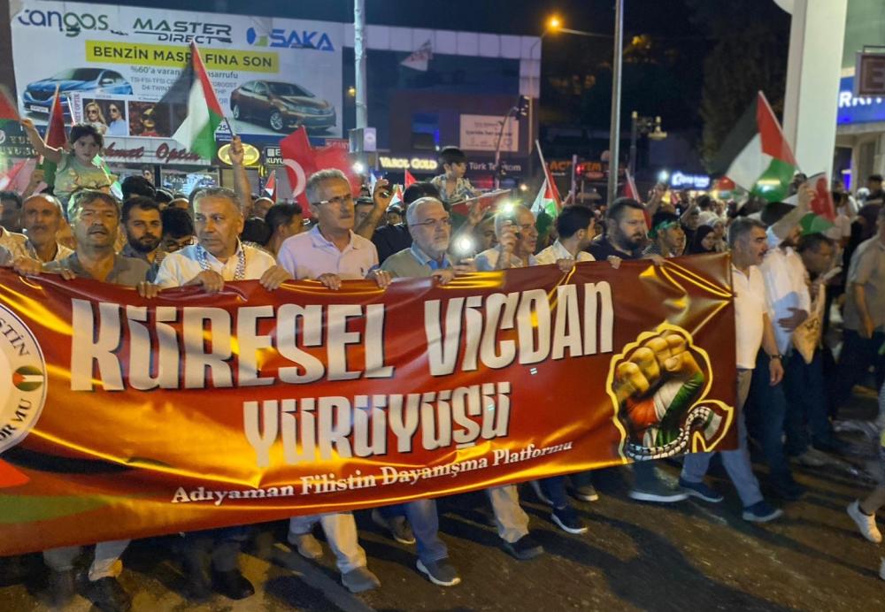 Adıyaman’dan Filistin’e Güçlü Destek: “Vicdanlarımız Sessiz Kalmayacak”