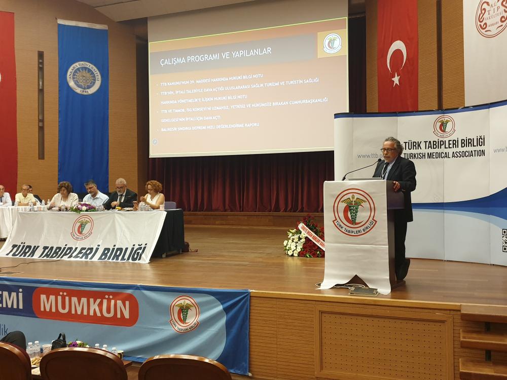 TÜRK TABİPLERİ BİRLİĞİ BÜYÜK KONGRESİ ANKARA'DA BAŞLADI