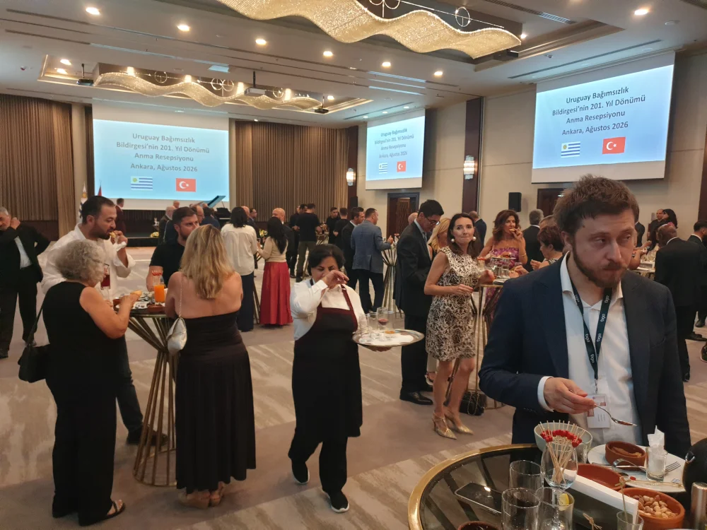 URUGUAY MİLLİ GÜNÜ ANKARA'DA RESEPSİYON İLE KUTLANDI