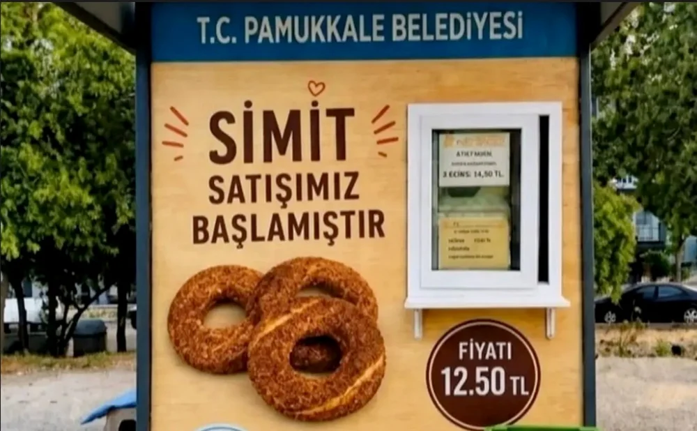 PAMUKKALE BELEDİYESİ'NDEN 12.5 TL'YE SİMİT