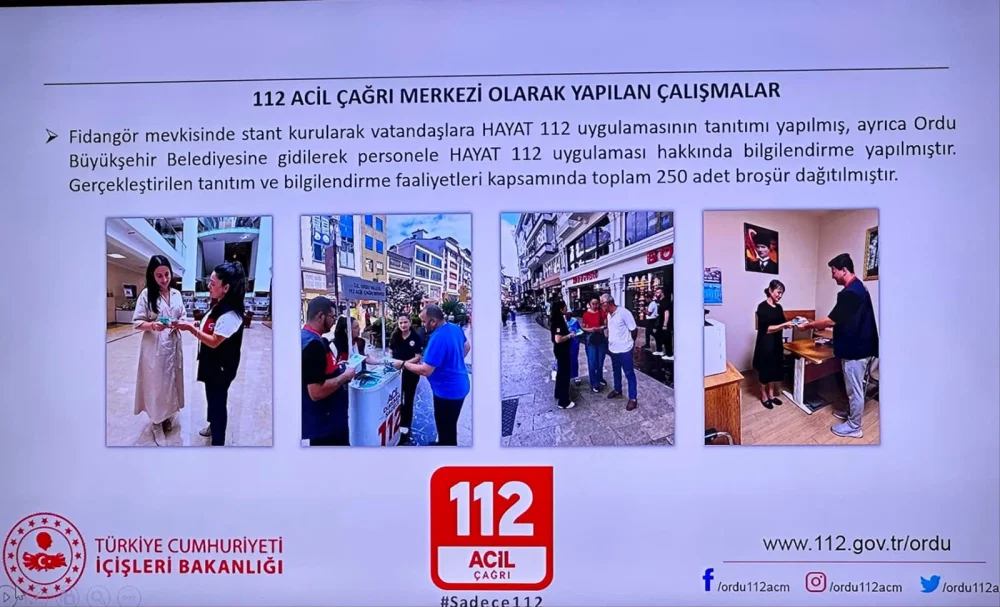 112 Acil Çağrı Hizmetleri İl Koordinasyon Toplantısı Yapıldı