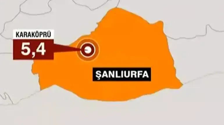 Son dakika... Şanlıurfa'da 5.4 büyüklüğünde deprem!