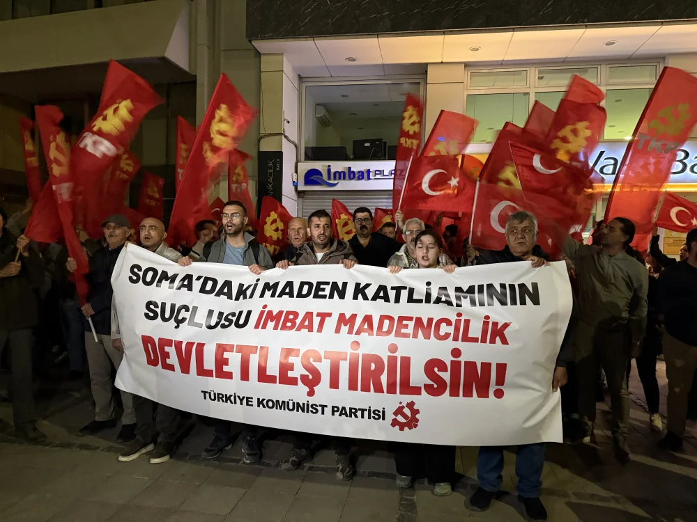 TKP’DEN İMBAT MADENCİLİK ÖNÜNDE EYLEM
