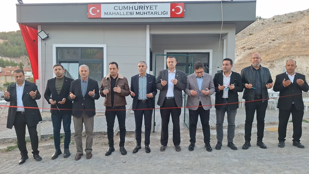 MUHTARLIK OFİSİ KAYMAKAM TARAFINDAN AÇILDI: