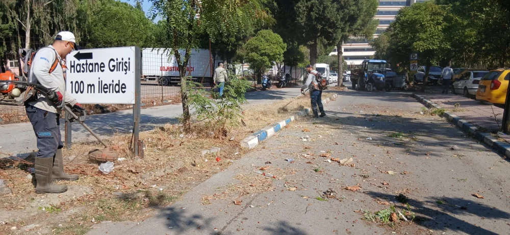 YUNUSEMRE’DE PARK VE YEŞİL ALANLARDA BAKIM MESAİSİ