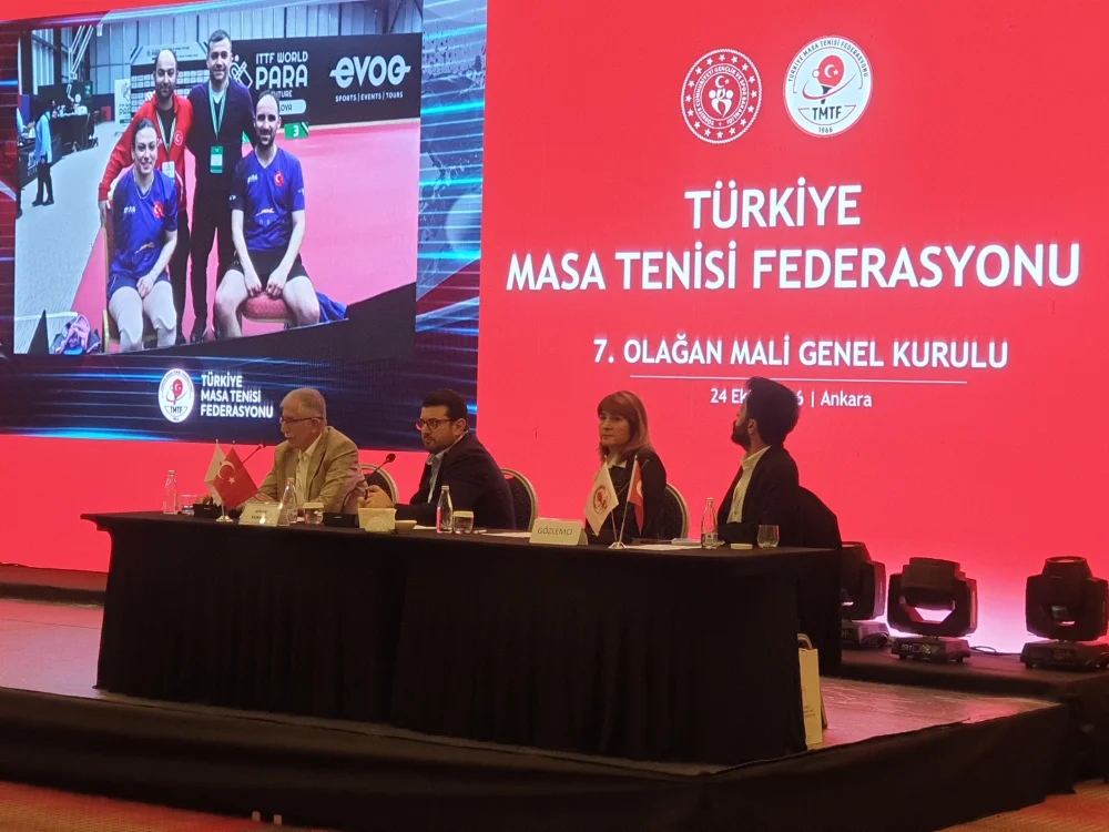 TÜRKİYE MASA TENİSİ MALİ GENEL KURULUNU YAPTI